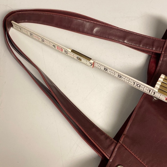 CRYSTALYN KAY Metier Tote Wine Shoulder Bag Purse - Picture 7 of 17